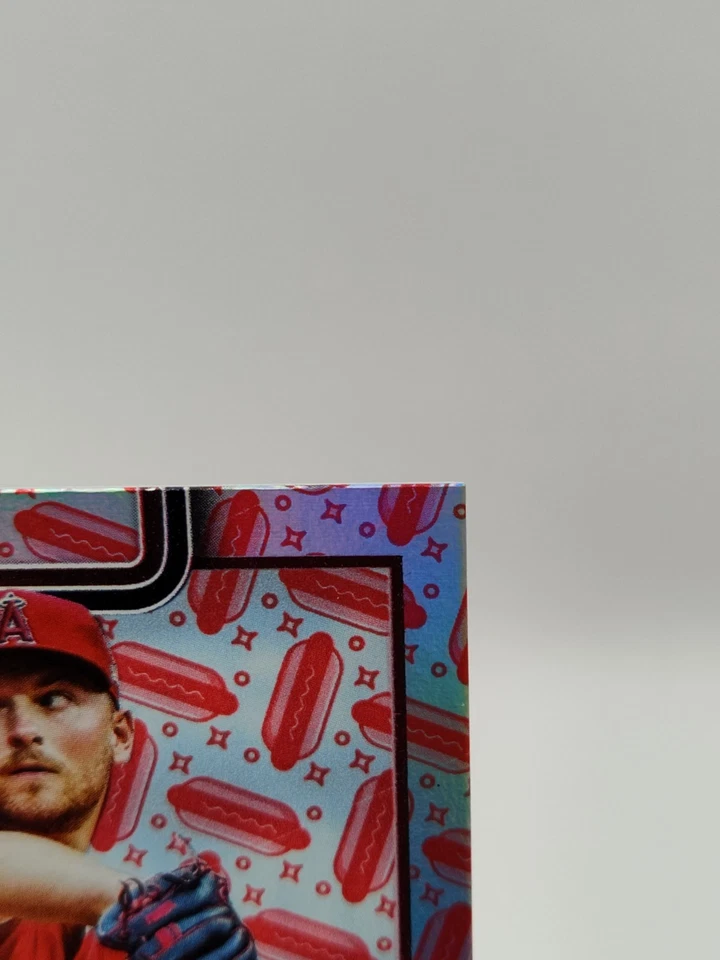 2025 Topps Series 2 Reid Detmers Holiday HotDog Parallel 01/99 LosAngeles Angels - Image 3 of 4