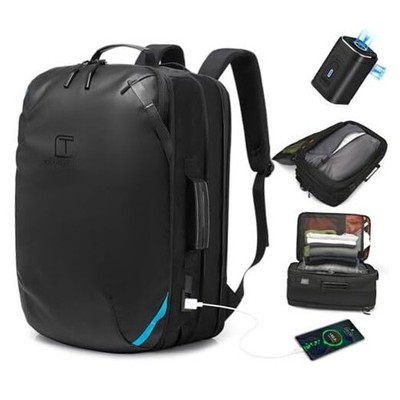 Vacuum Compression Backpack with Pump, Extra Black-50L(5days Travel With Pump)