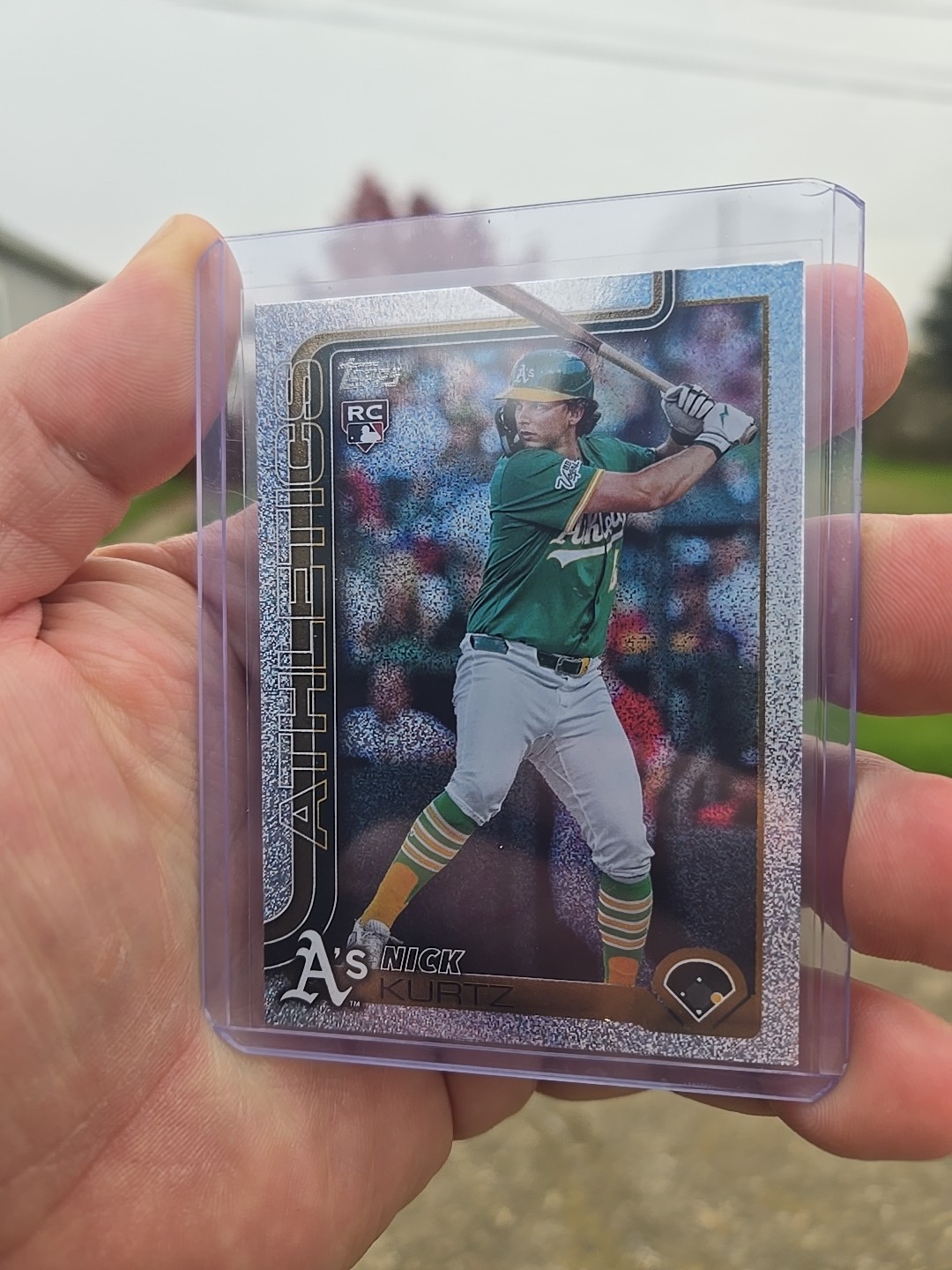2025 Topps Update Series Nick Kurtz Sand Glitter RC #US201 Athletics