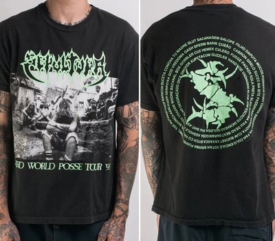 1993 Sepultura Third World Posse Tour T-Shirt retro style Reprint S-5XL