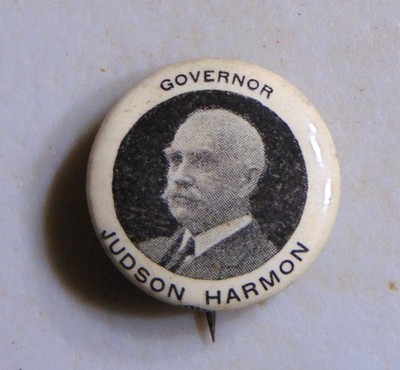 Judson Harmon 1908 Ohio Governor campaign pin button political | eBay