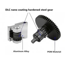 DLC Nano-coated Hardened Steel Extruder Gear for Flashforge Adventurer 5M/5M Pro