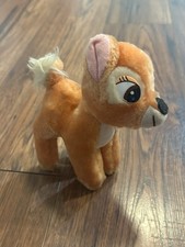 Vintage Walt Disney Productions Bambi Plush Stuffed Animal Deer 7" Korea