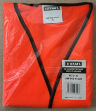 Hi-Vis Lightweight Jacket Sitesafe Viz Long Sleeve Safety Reflective XL Orange