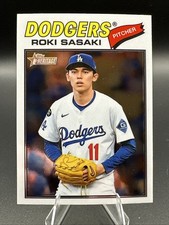 2026 Topps Heritage Roki Sasaki Los Angeles Dodgers Base Chrome #39
