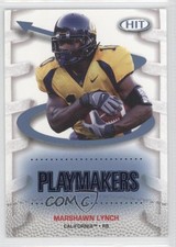 2007 SAGE Hit Playmakers Blue Marshawn Lynch #P24 0c4