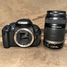 Canon EOS 700d Camera W/ 55-250mm Lens Untested