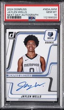 2024 PANINI DONRUSS NEXT DAY AUTO #NDAJWM JAYLEN WELLS PSA 10