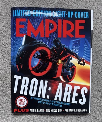 Empire Magazine August 2025 8/25 Tron:Ares Limited Edition Light Up Cover