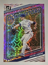Jacob deGrom 2022 Donruss Dominators Pink Fireworks #D-2 New York Mets
