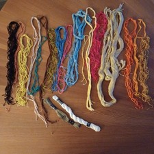 Konvolut Stickgarn - versch. Farben - aus Oma´s Nähkasten