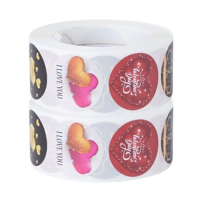  2 Rolls Verpackungsversiegelung Liebes Aufkleber Valentinstagsaufkleber