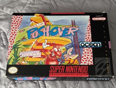 Push-Over   *  Snes Box Only * Super Nintendo Original box