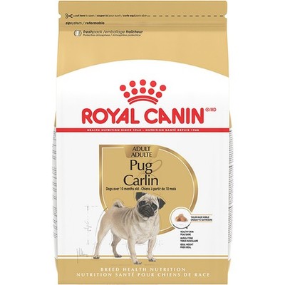 Royal Canin Breed Health Nutrition Pug Adult Dry Dog Food, 10 lb