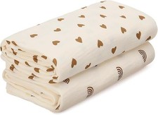 2pcs Large Muslin Baby Blanket 100x100cm Cotton Swaddle Wraps Shower Gift