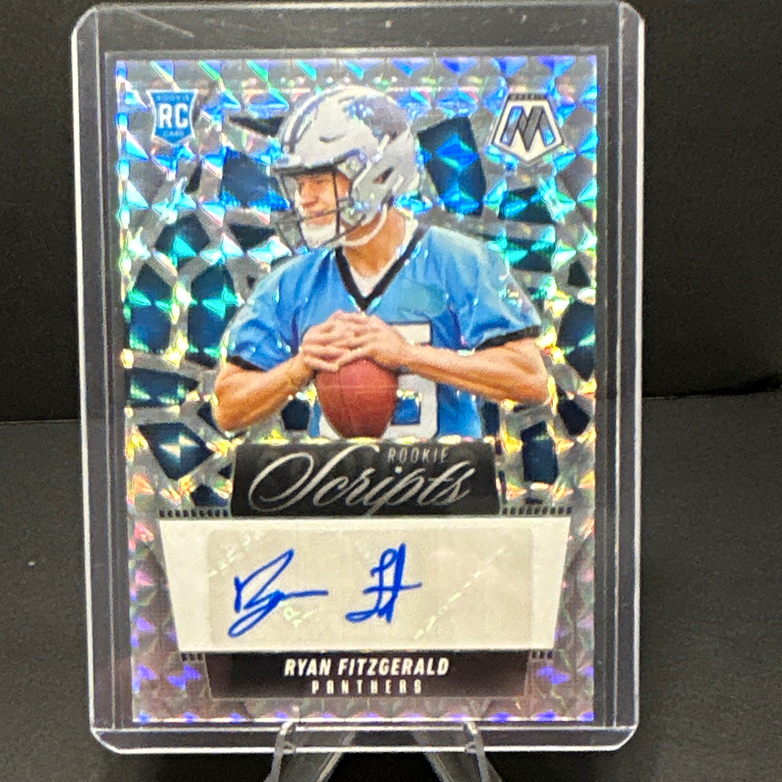 Panini 2025 Mosaic Ryan Fitzgerald Carolina Panthers Rookie Scripts Auto #RS-RFD
