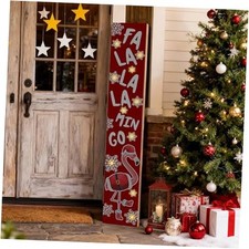 Flamingo Christmas Decorations - Led Christmas Flamingo Porch Sign for Front