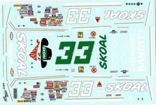 Powerslide 417 #33 Skoal 1987 Harry Gant 1/24 waterslide decal