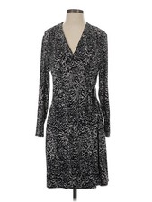 H By Halston Women Black Casual Dress XS