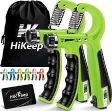 2 Hand Grip Strengthener Power Trainer Gripper Strength Adjustable Gym Exerciser