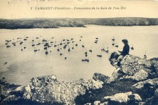 cpa Bretagne - camaret - panorama de la baie de Pen Hir -  Daguin de Crozon 1927