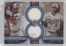 2024 Topps Tribute Dual Relics Players Blue /150 Byron Buxton Carlos Correa 1gm6