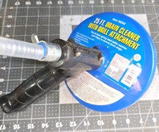 25 ft. Drill Powered Drain Auger Clears Clogs in Bath, Sinks 66262