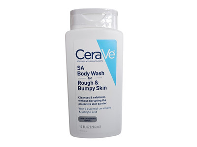 CeraVe SA Body Wash for Rough & Bumpy Skin Skin Smoothing Formula, 10 oz