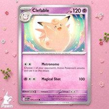 Clefable Uncommon Ascended Heroes 75/217 Pokemon TCG Card Near Mint Art satoma