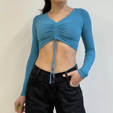 Alo Yoga Long Sleeve Crop Top Size XS