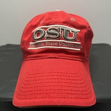 Ohio State Buckeyes OSU Hat Adjustable The Game Scarlet Classic Bar Design