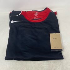 Nike Total 90 Men  s Dri-FIT Long-Sleeve Soccer Top Black/Gym Red Size M