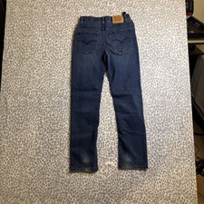 Levi's 514 Boys Regular Jeans Blue Size 16 Reg 28x30 Straight Fit
