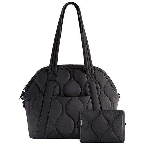 Puffer Tote Bag for Women - Large Quilted Tote Bag Soft Puffy Purse Handbags ...