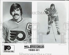 1980 Press Photo Philadelphia Flyers player Mel Bridgman - lry31449