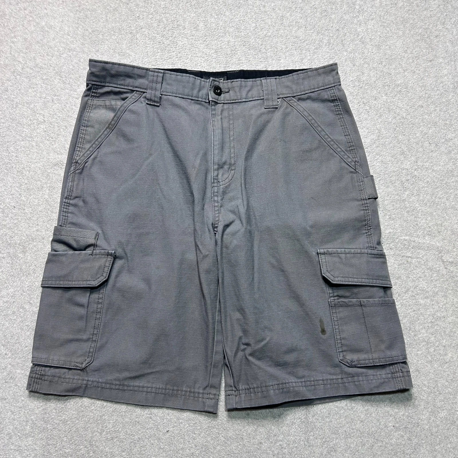 Dickies Cargo Shorts Mens 32 Charcoal Gray 10" Ripstop Workwear Outdoor