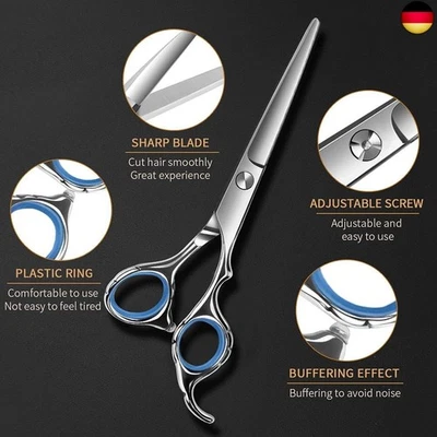 BESUCHE DEN ELEHOT-STORE-STORE Haarschere Profi Friseurschere Set Edelstahl mit Effilierschere und