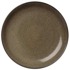 Oneida L6753059133C Rustic Chestnut 8.25" Two-Tone Porcelain Deep Plate - 2 Doz