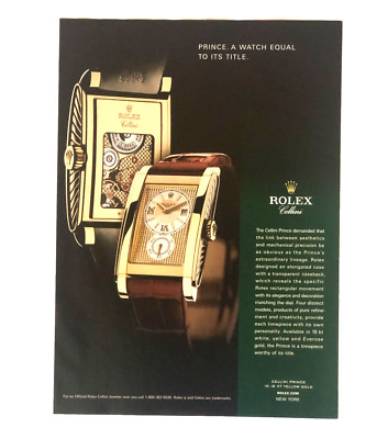 2008 Rolex Cellini Prince Watch Advertisement Equal to its Title Photo Print AD