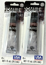 Rubies "Zombie Blood" 1 oz Tubes of Halloween or CosPlay Make Up - NEW Lot of 2