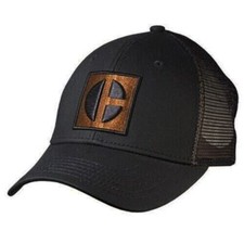 Caterpillar CAT Equipment Bronze  Black C Block Snapback Mesh Cap/Hat