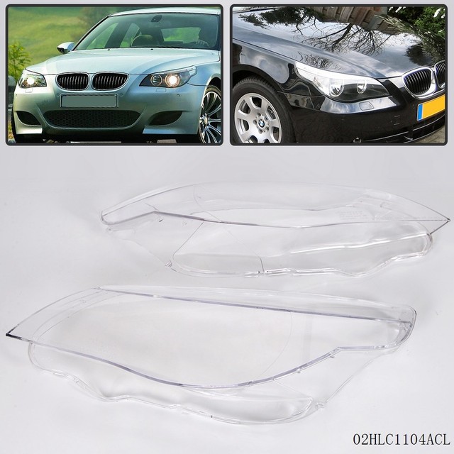 Headlight Headlamp Lens Light Cover For BMW 5 series E60 E61 525i 530i