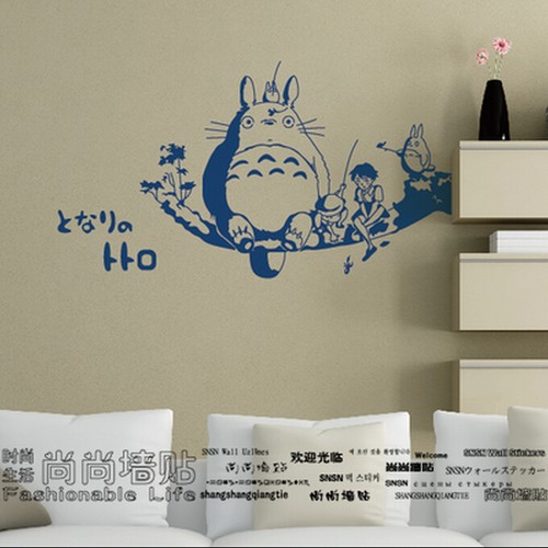 Anime My Neighbor Totoro WALL STICKERS Waterproof bedroom Bed Stickers Cos A - Picture 3 of 3