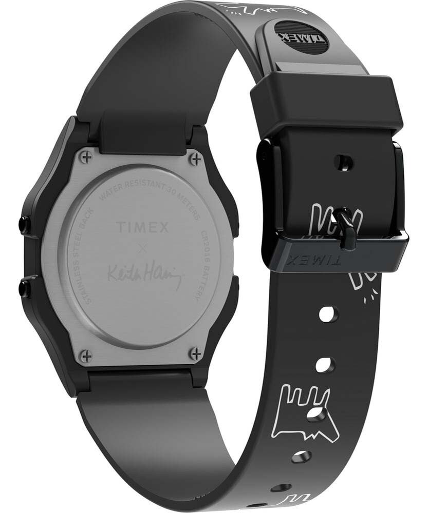 Timex Black Mens Digital Watch Keith Haring X T80 TW2W25500 Timex Black Mens Digital Watch Keith Haring X T80 TW2W25500