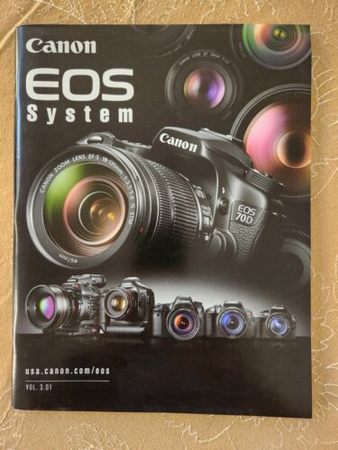 Canon EOS System digital camera and lenses brochure catalog, Vol. 3.01, 96 pages - Picture 1 of 6