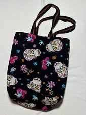 Skull print tote bags Limited edition handmade in USA with love