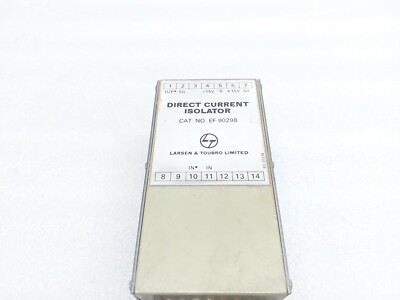 CAT NO: EF 90298 DIRECT VOLTAGE ISOLATOR LARSEN & TOUBRO LIMITED USED EF90298