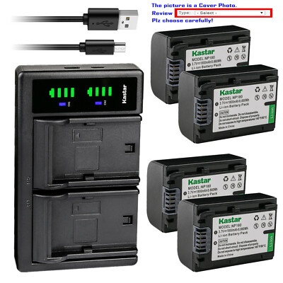Kastar Battery LTD2 Charger for Ordro NP180 ORDRO IR Night Camera HDR-AE8 HDRAE8