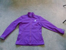 Ladies Karrimor Elite Mx Shield Full Zip Softshell Jacket Size Uk 10 In Purple