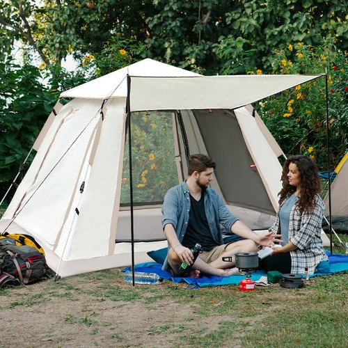 Pop-Up Camping Tent 4-5 Person Hexagon Automatic Instant Hydraulic Camping.Tent/ - Picture 17 of 17